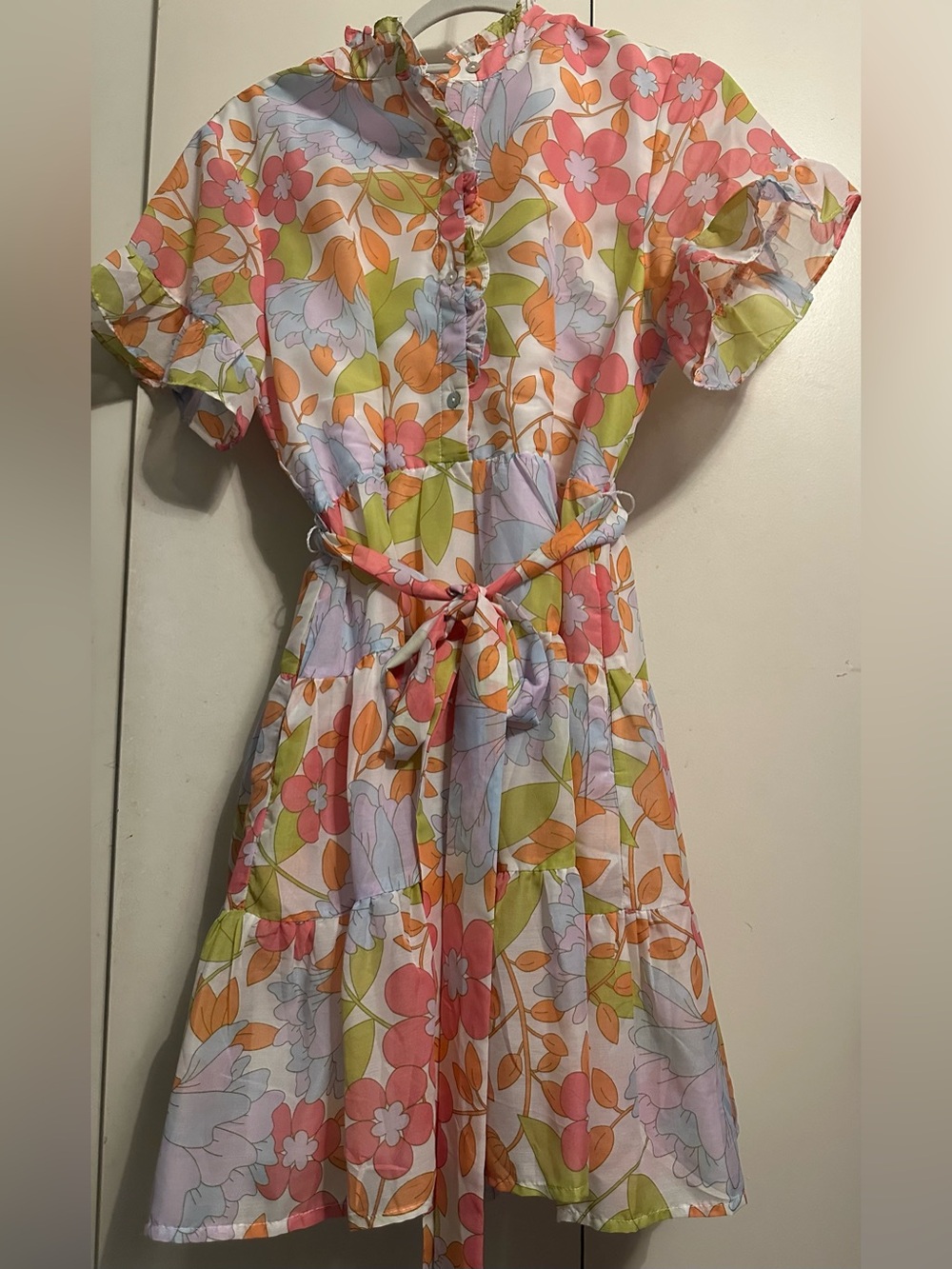 J. Marie Floral Ava Mae Button up Mini Dress size M